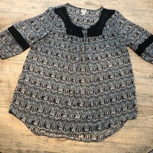 Sheer Long Sleeve Blouse